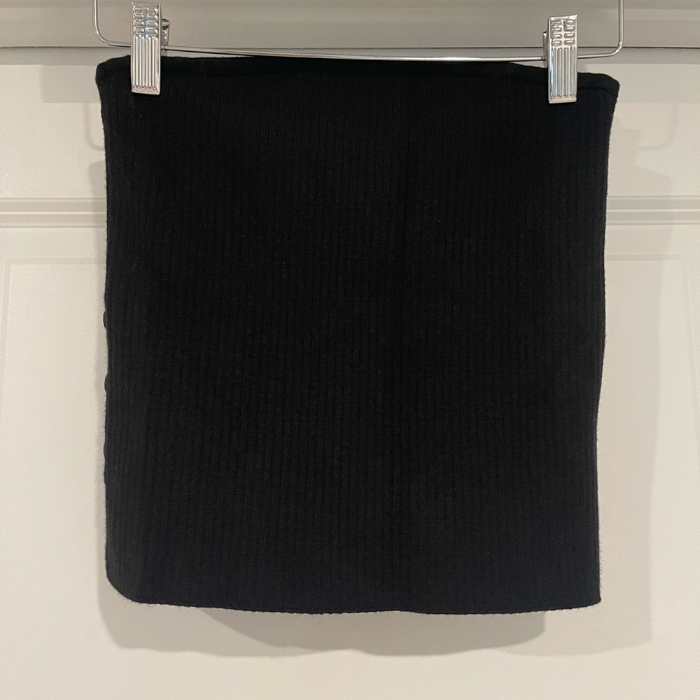 Knit Black Tube Top